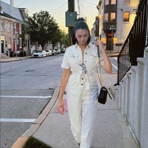 Cream boiler suit